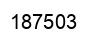 Number 187503 black image