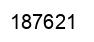 Number 187621 black image