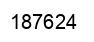 Number 187624 black image