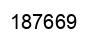 Number 187669 black image