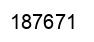 Number 187671 black image