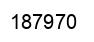 Number 187970 black image