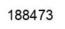 Number 188473 black image