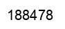 Number 188478 black image