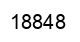 Number 18848 black image