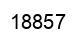 Number 18857 black image