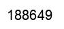 Number 188649 black image