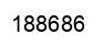 Number 188686 black image