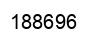 Number 188696 black image