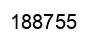 Number 188755 black image