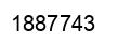 Number 1887743 black image