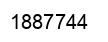 Number 1887744 black image