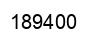 Number 189400 black image