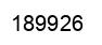 Number 189926 black image