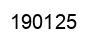 Number 190125 black image