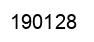 Number 190128 black image