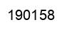 Number 190158 black image