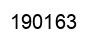 Number 190163 black image