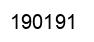 Number 190191 black image