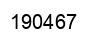 Number 190467 black image