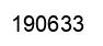 Number 190633 black image