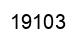 Number 19103 black image