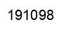 Number 191098 black image