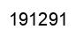 Number 191291 black image