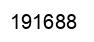 Number 191688 black image