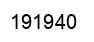 Number 191940 black image