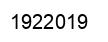 Number 1922019 black image