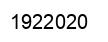 Number 1922020 black image