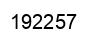 Number 192257 black image
