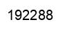 Number 192288 black image