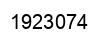 Number 1923074 black image
