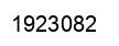 Number 1923082 black image