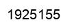 Number 1925155 black image