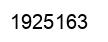 Number 1925163 black image