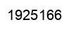 Number 1925166 black image