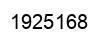Number 1925168 black image