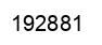 Number 192881 black image