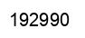 Number 192990 black image