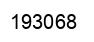 Number 193068 black image