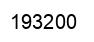 Number 193200 black image