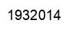 Number 1932014 black image