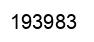 Number 193983 black image