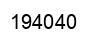 Número 194040 imagen negro