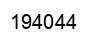 Número 194044 imagen negro