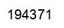 Number 194371 black image