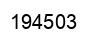 Number 194503 black image